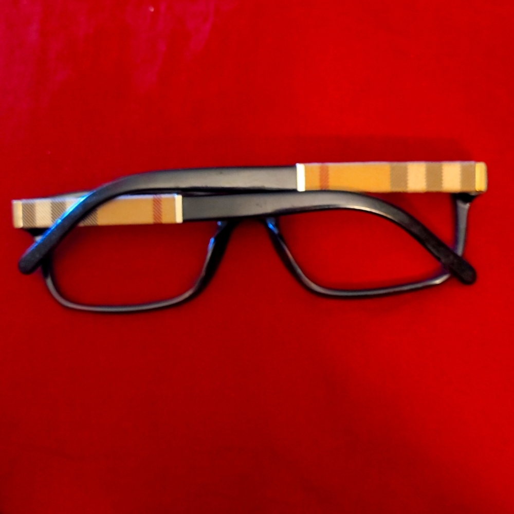 Burberry Glass Frames Black and Gold Glasses